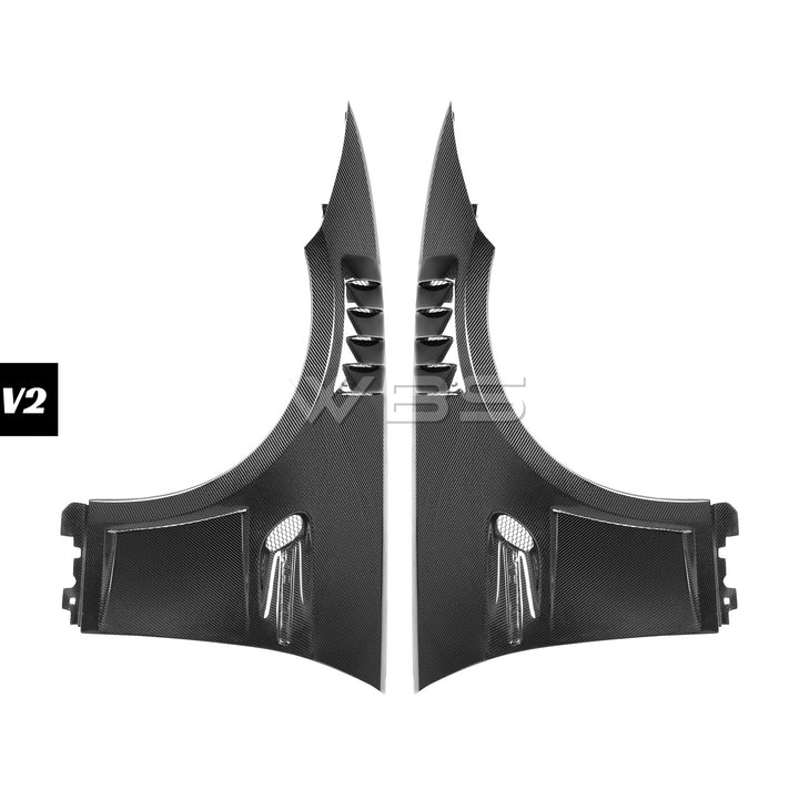 BMW E9X M3 OEM REPLACEMENT GTR-STYLE FENDERS GENUINE CARBON FIBER