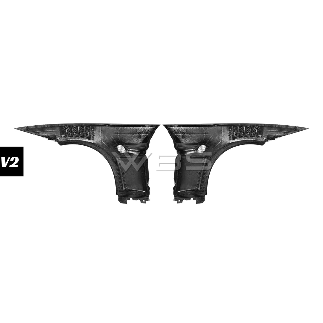 BMW E9X M3 OEM REPLACEMENT GTR-STYLE FENDERS GENUINE CARBON FIBER