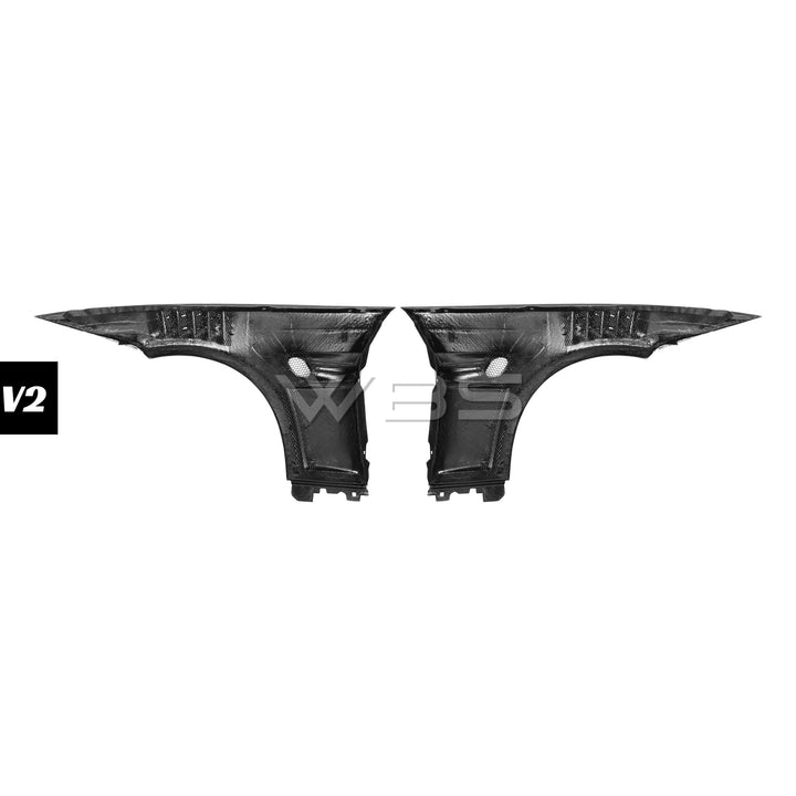 BMW E9X M3 OEM REPLACEMENT GTR-STYLE FENDERS GENUINE CARBON FIBER