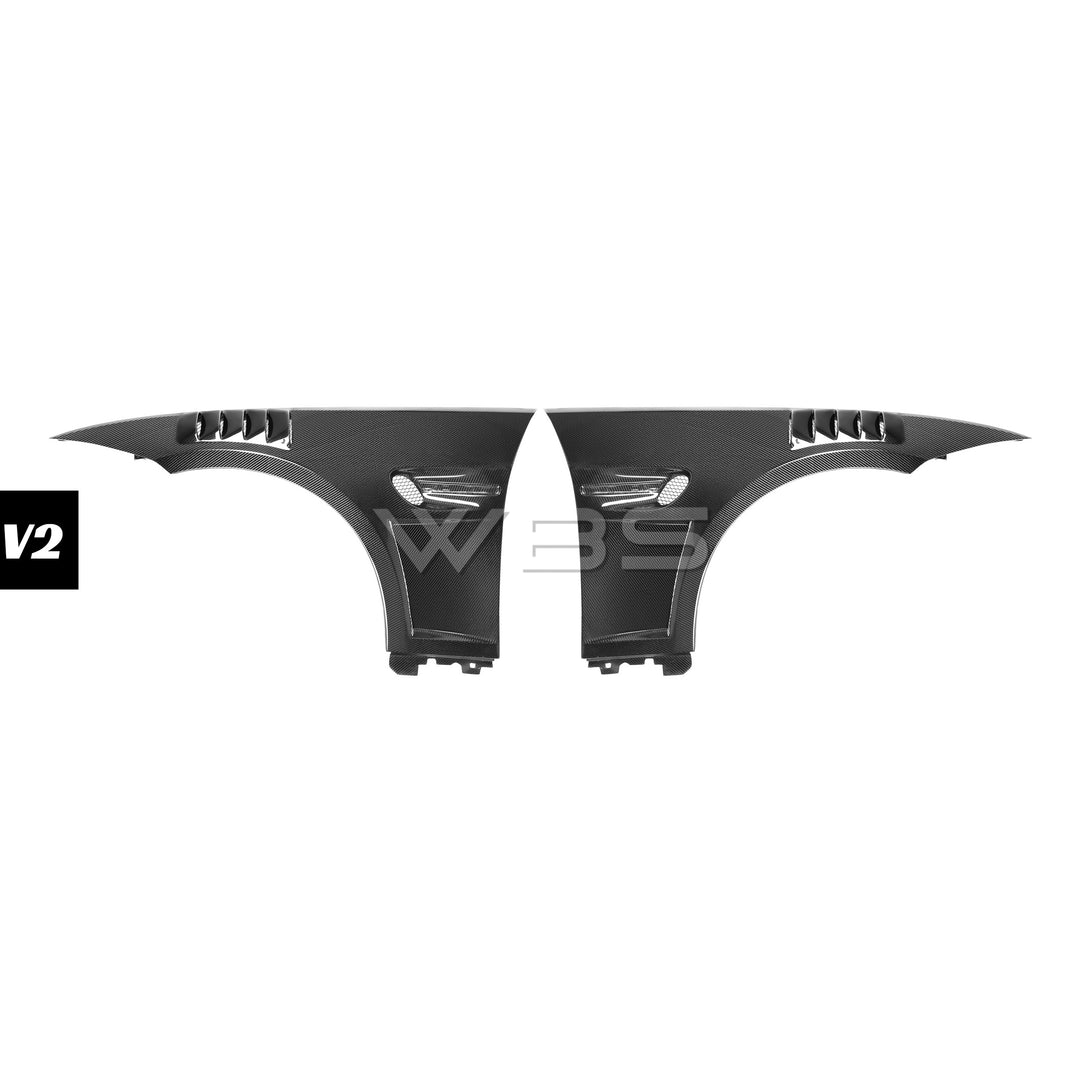 BMW E9X M3 OEM REPLACEMENT GTR-STYLE FENDERS GENUINE CARBON FIBER