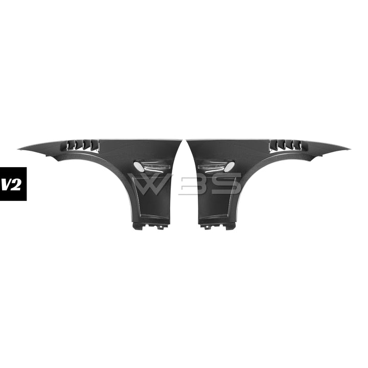 BMW E9X M3 OEM REPLACEMENT GTR-STYLE FENDERS GENUINE CARBON FIBER