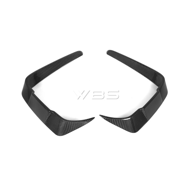 BMW F87 M2C FRONT BUMPER UPPER TRIMS SET GENUINE CARBON FIBER