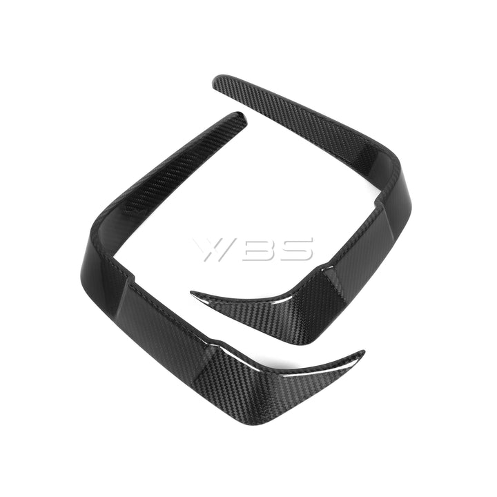 BMW F87 M2C FRONT BUMPER UPPER TRIMS SET GENUINE CARBON FIBER