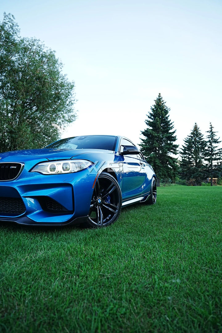 BMW F87 M2 M-PERFORMANCE SIDE SKIRT EXTENSIONS GENUINE CARBON FIBER