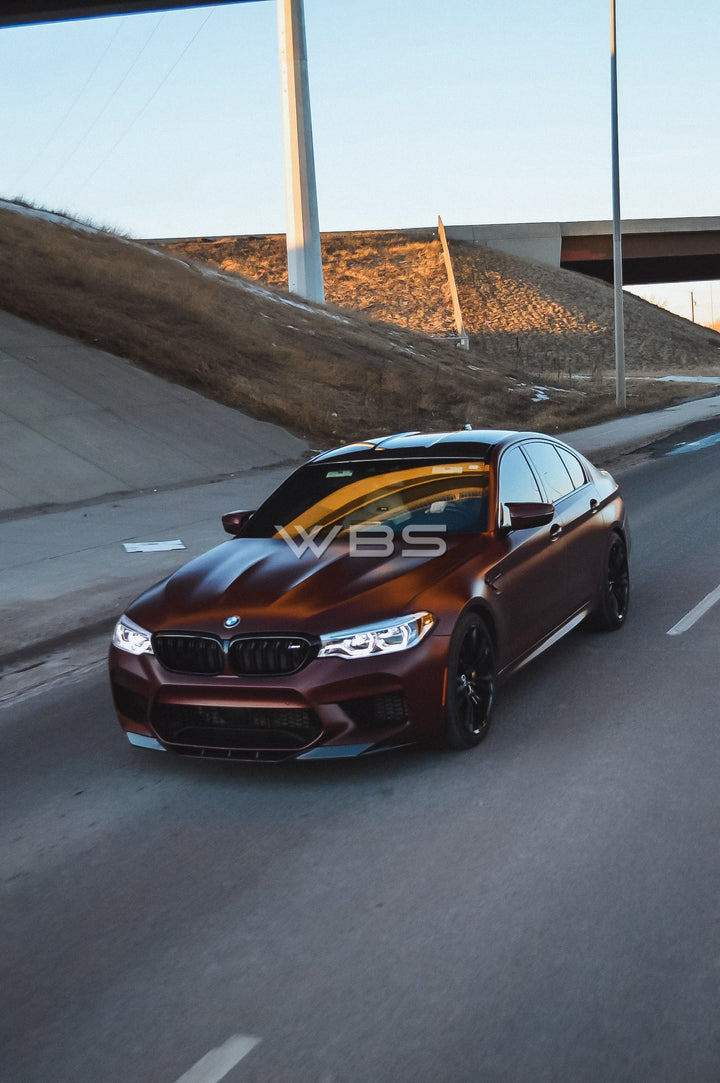 BMW F90 M5 FRONT LIP V3 STYLE GENUINE CARBON FIBER
