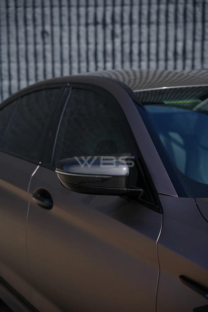 BMW F90 M5 M MIRROR CAPS GENUINE DRY CARBON FIBER