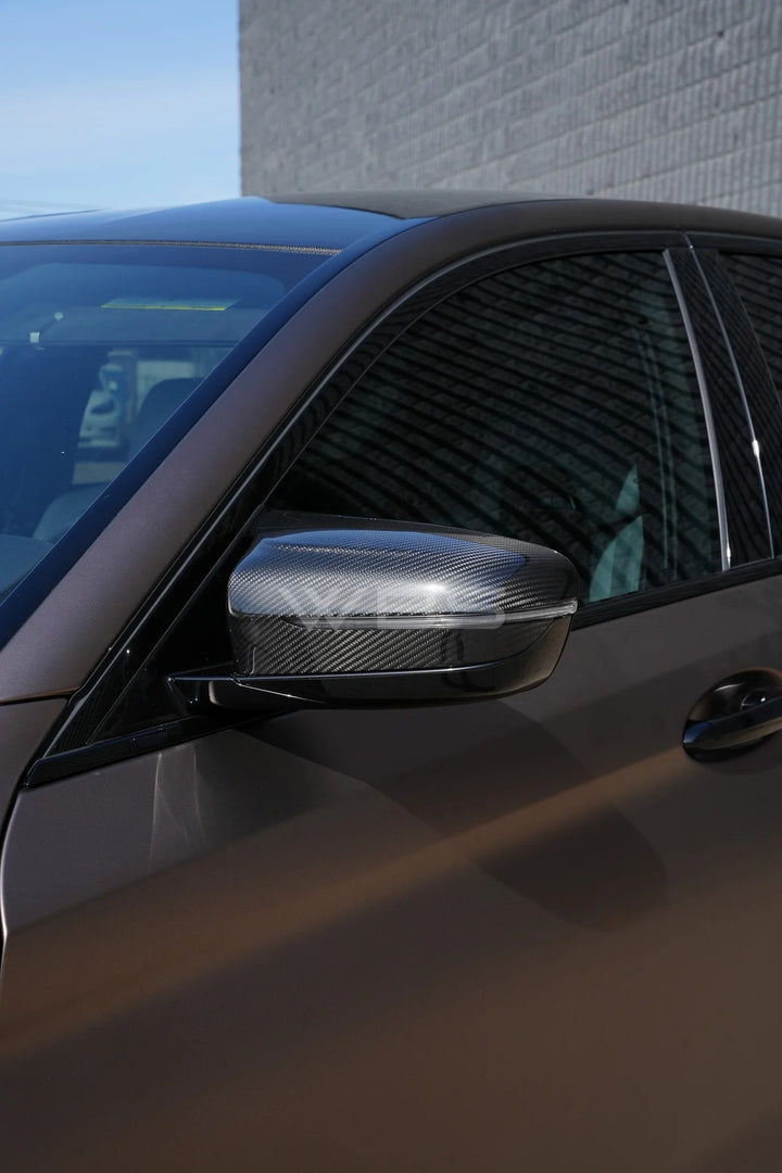 BMW F90 M5 M MIRROR CAPS GENUINE DRY CARBON FIBER