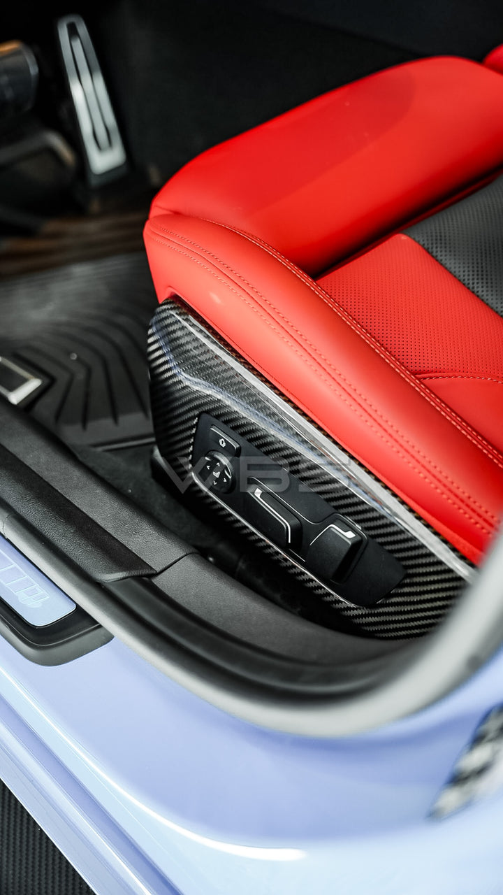 BMW G80 M3 | G82 G83 M4 SIDE SEATS CONTROL TRIMS GENUINE CARBON FIBER