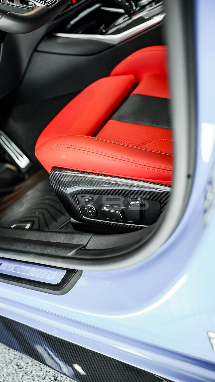 BMW G80 M3 | G82 G83 M4 SIDE SEATS CONTROL TRIMS GENUINE CARBON FIBER