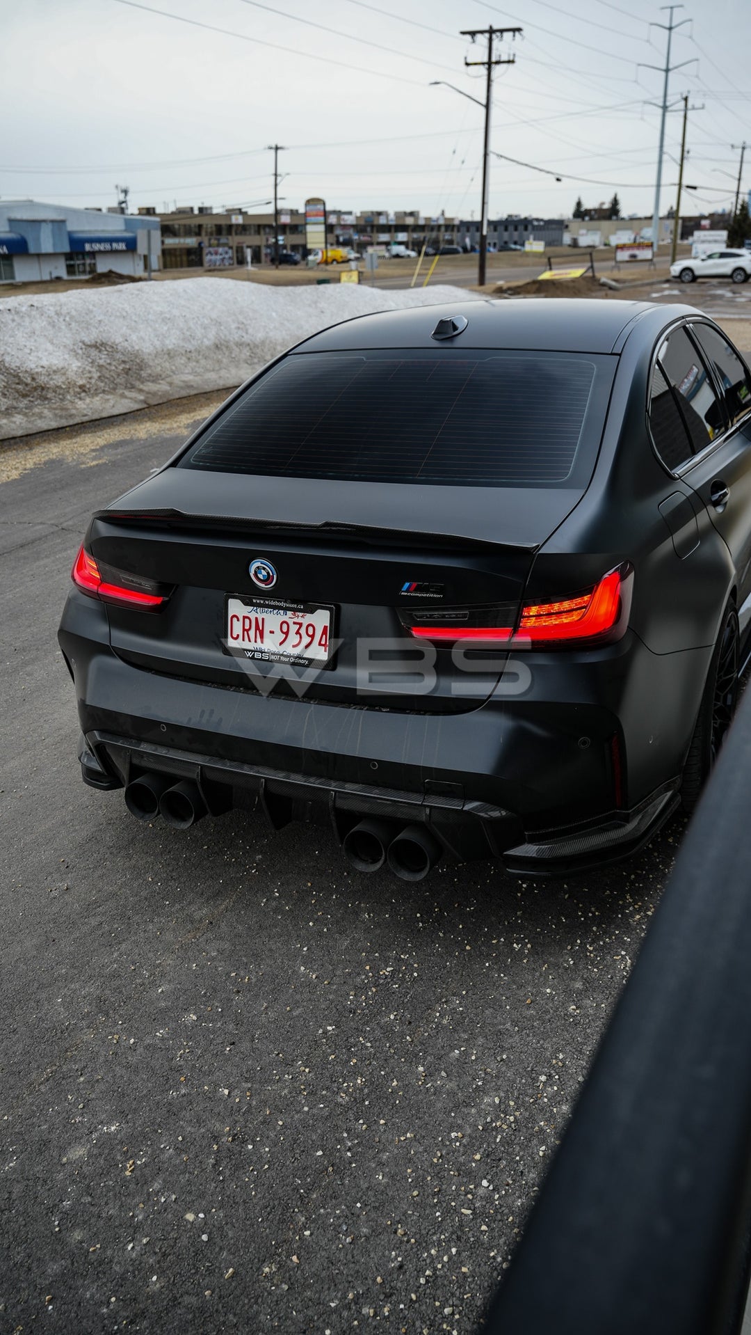 BMW G80 M3 GTX V1 TRUNK SPOILER GENUINE CARBON FIBER
