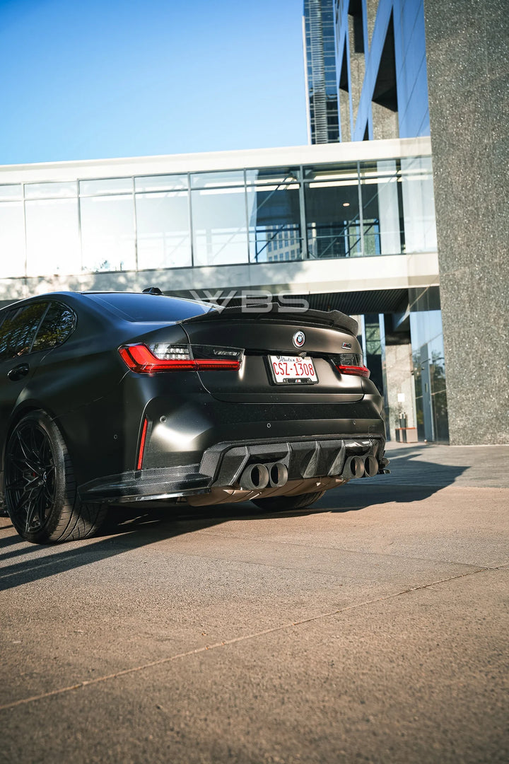 BMW G80 M3 GTX V1 TRUNK SPOILER GENUINE CARBON FIBER