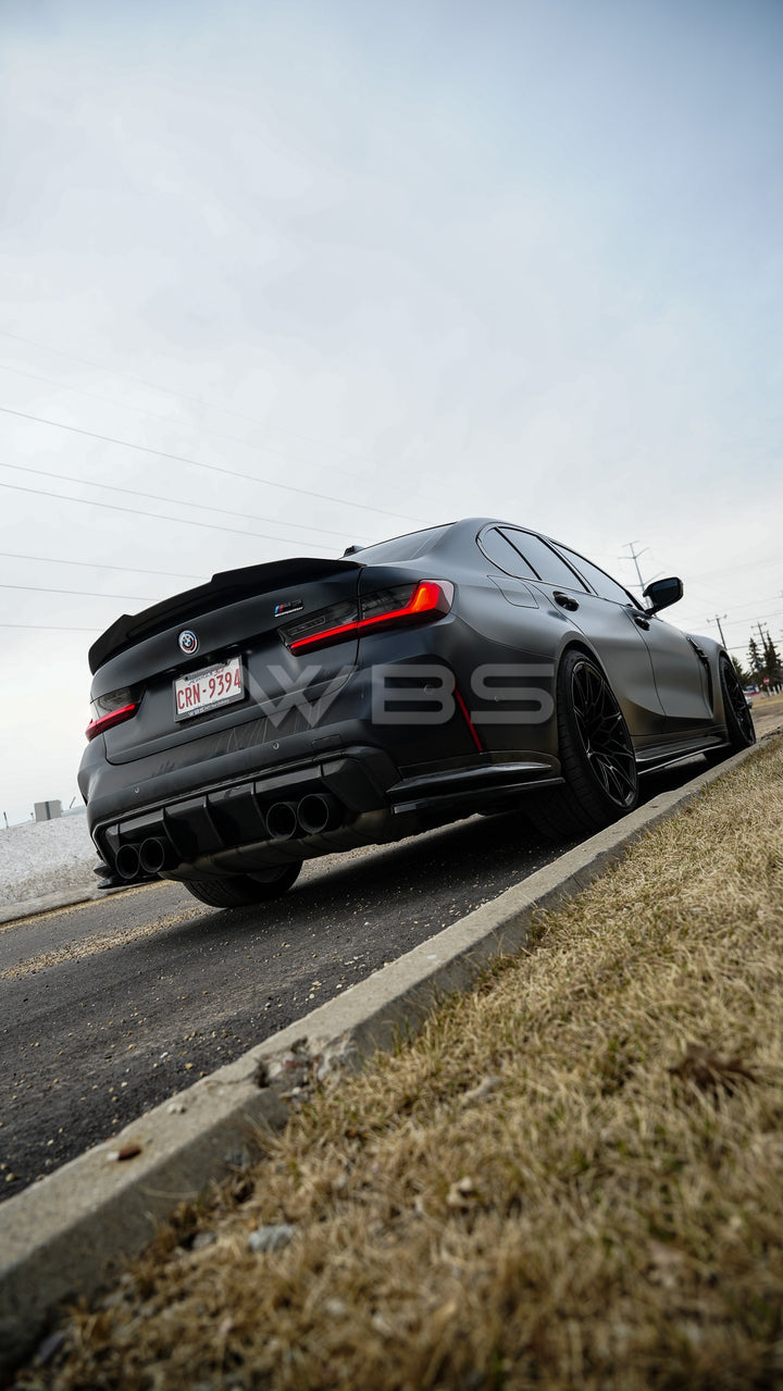 BMW G80 M3 GTX V1 TRUNK SPOILER GENUINE CARBON FIBER