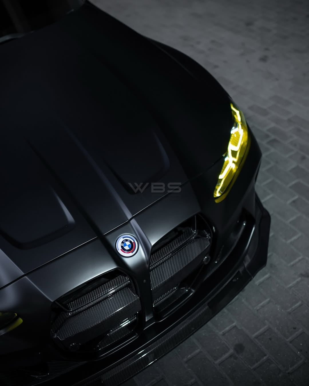 BMW G8X M3 M4 V-STYLE FRONT LIP GENUINE CARBON FIBER