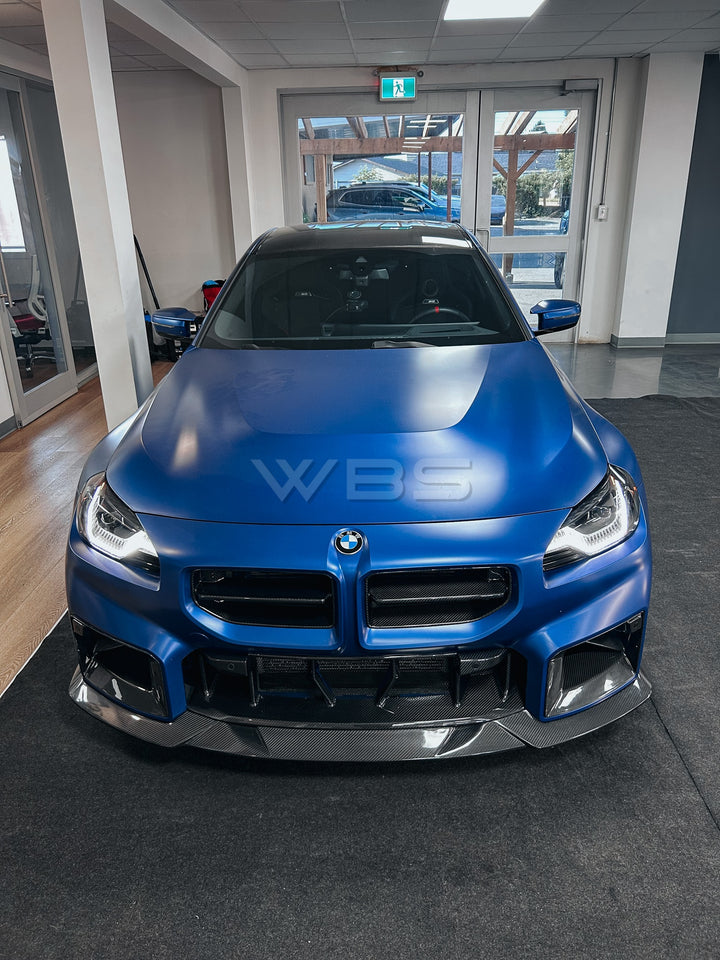 BMW G87 M2 FRONT DUCT TRIMS GENUINE DRY CARBON FIBER