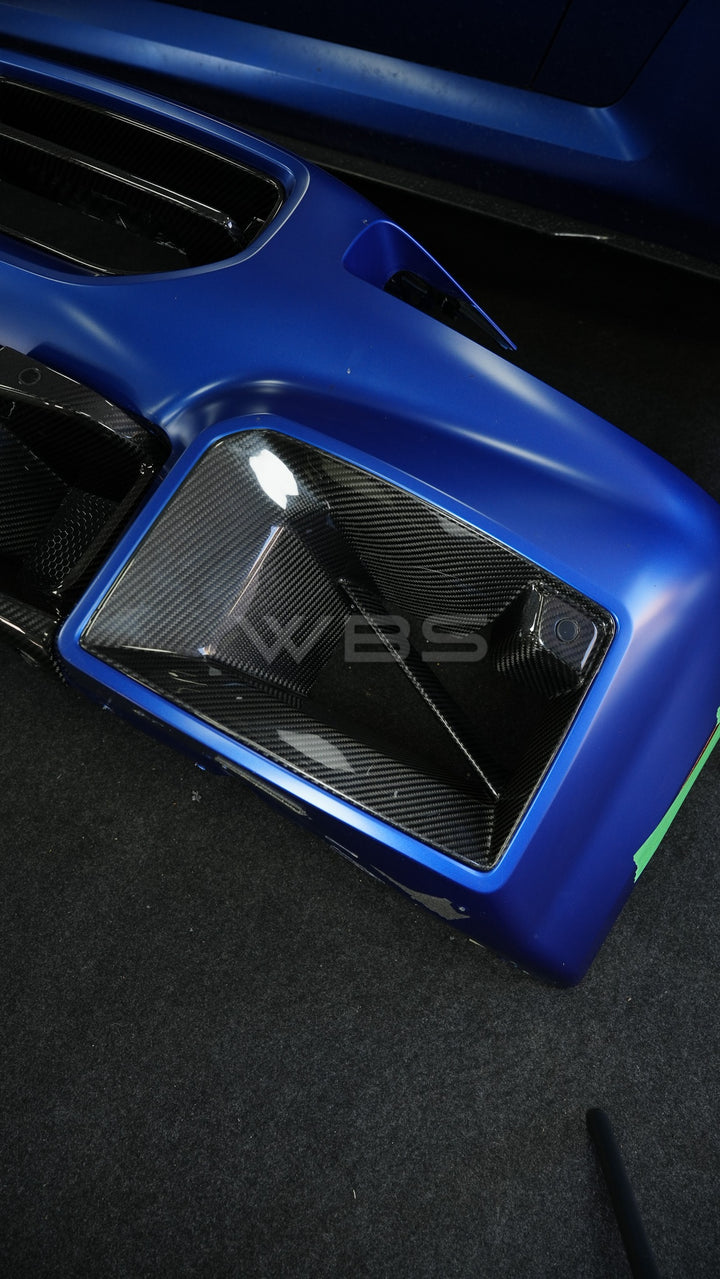 BMW G87 M2 FRONT DUCT TRIMS GENUINE DRY CARBON FIBER