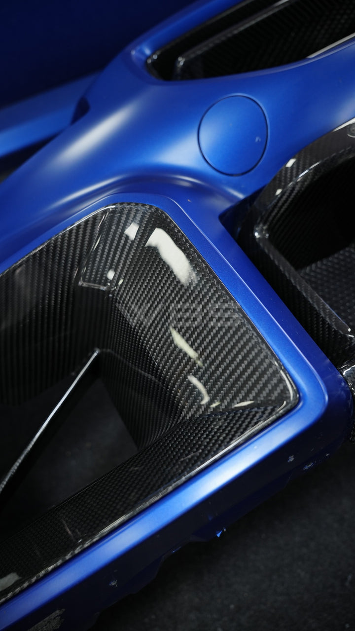 BMW G87 M2 FRONT DUCT TRIMS GENUINE DRY CARBON FIBER