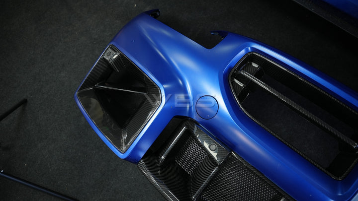 BMW G87 M2 FRONT DUCT TRIMS GENUINE DRY CARBON FIBER