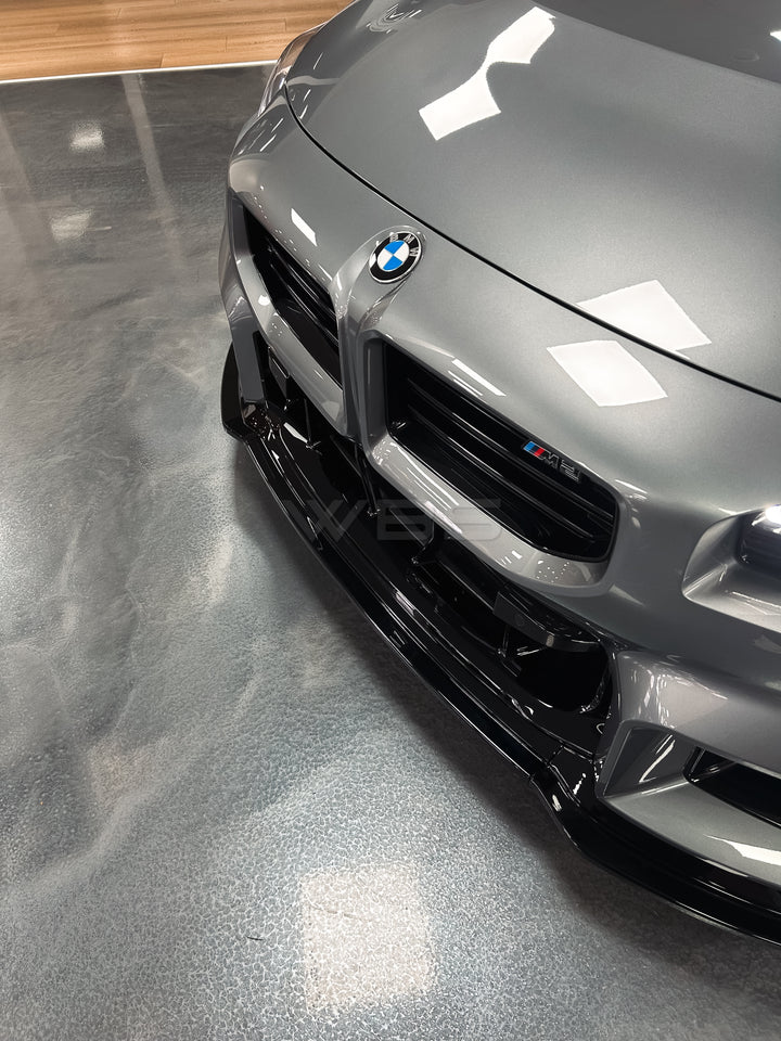 BMW G87 M2 GLOSS BLACK FRONT LIP V1.5 DESIGN