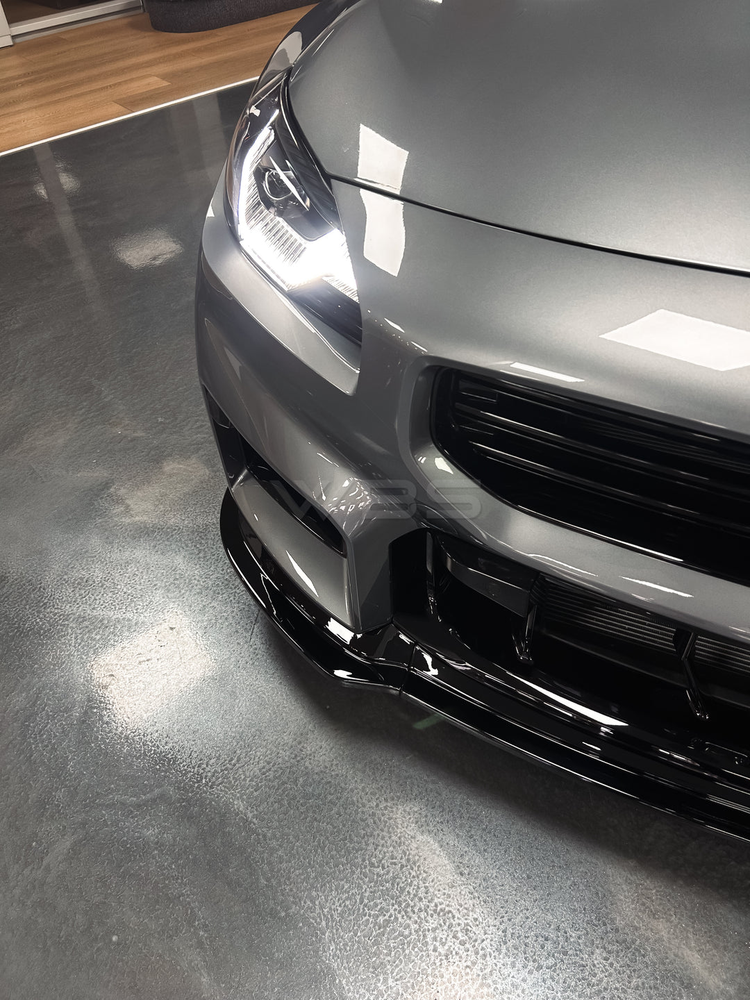 BMW G87 M2 GLOSS BLACK FRONT LIP V1.5 DESIGN