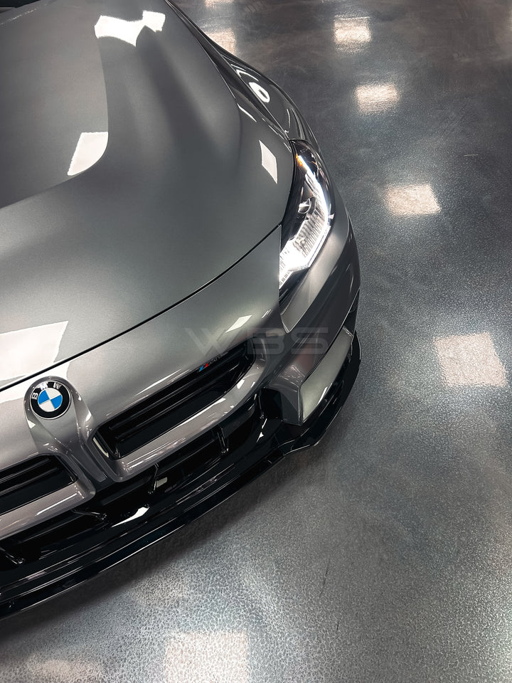 BMW G87 M2 GLOSS BLACK FRONT LIP V1.5 DESIGN