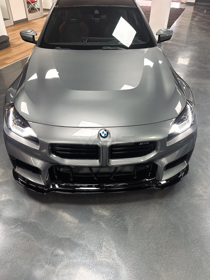 BMW G87 M2 GLOSS BLACK FRONT LIP V1.5 DESIGN
