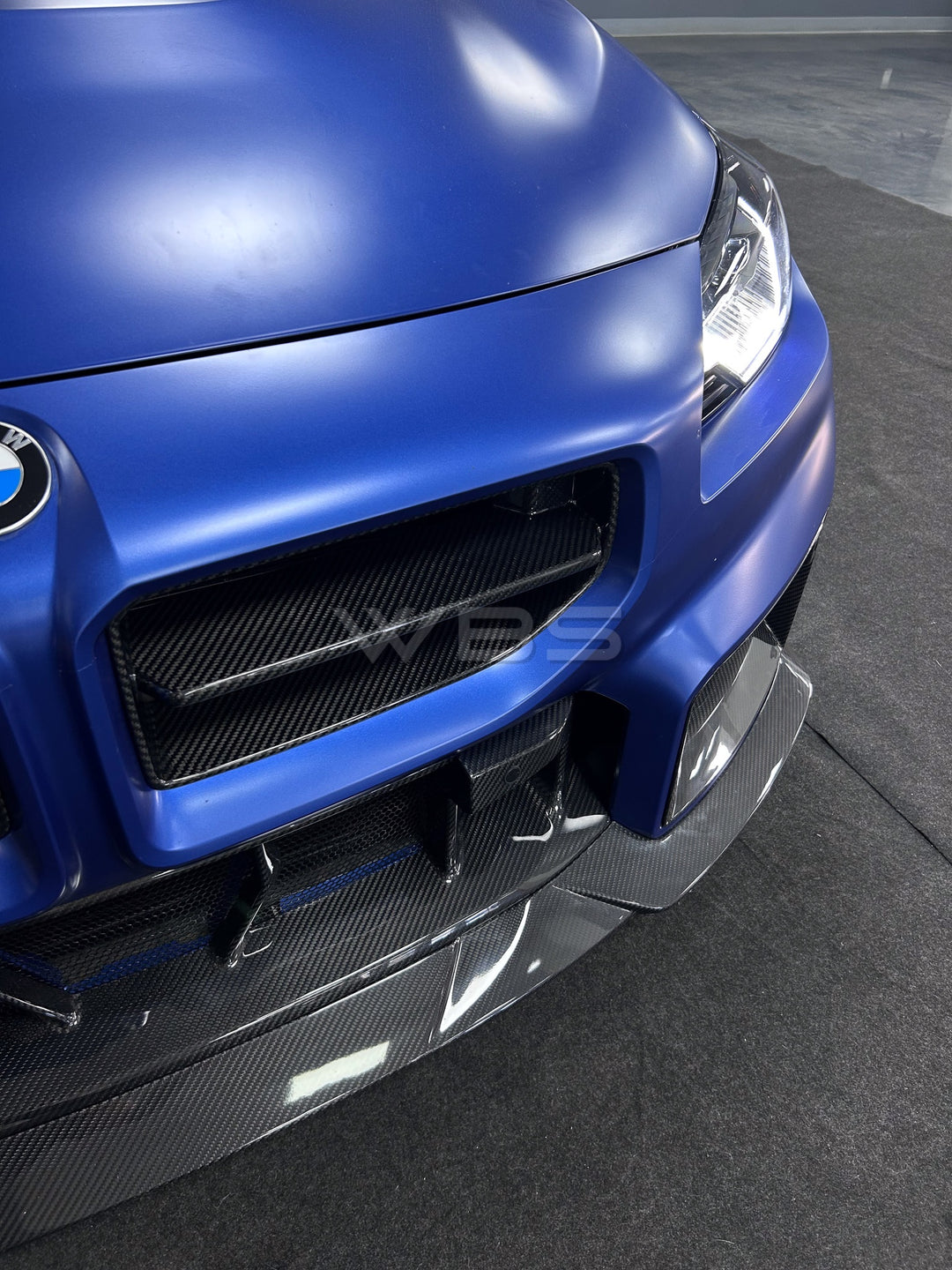BMW G87 M2 OEM-STYLE FRONT CENTER BUMPER TRIM GENUINE PURE CARBON FIBER