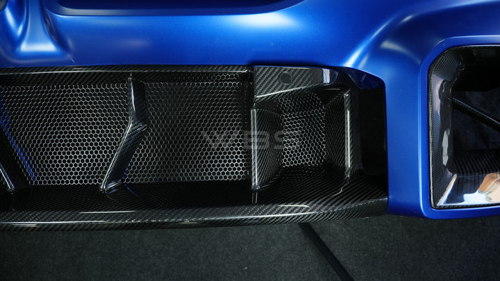 BMW G87 M2 OEM-STYLE FRONT CENTER BUMPER TRIM GENUINE PURE CARBON FIBER