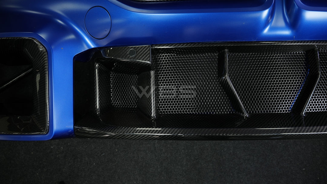 BMW G87 M2 OEM-STYLE FRONT CENTER BUMPER TRIM GENUINE PURE CARBON FIBER