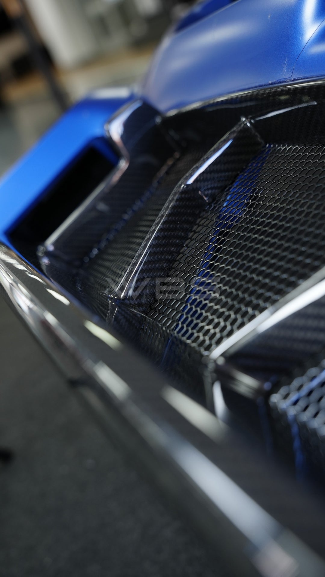 BMW G87 M2 OEM-STYLE FRONT CENTER BUMPER TRIM GENUINE PURE CARBON FIBER
