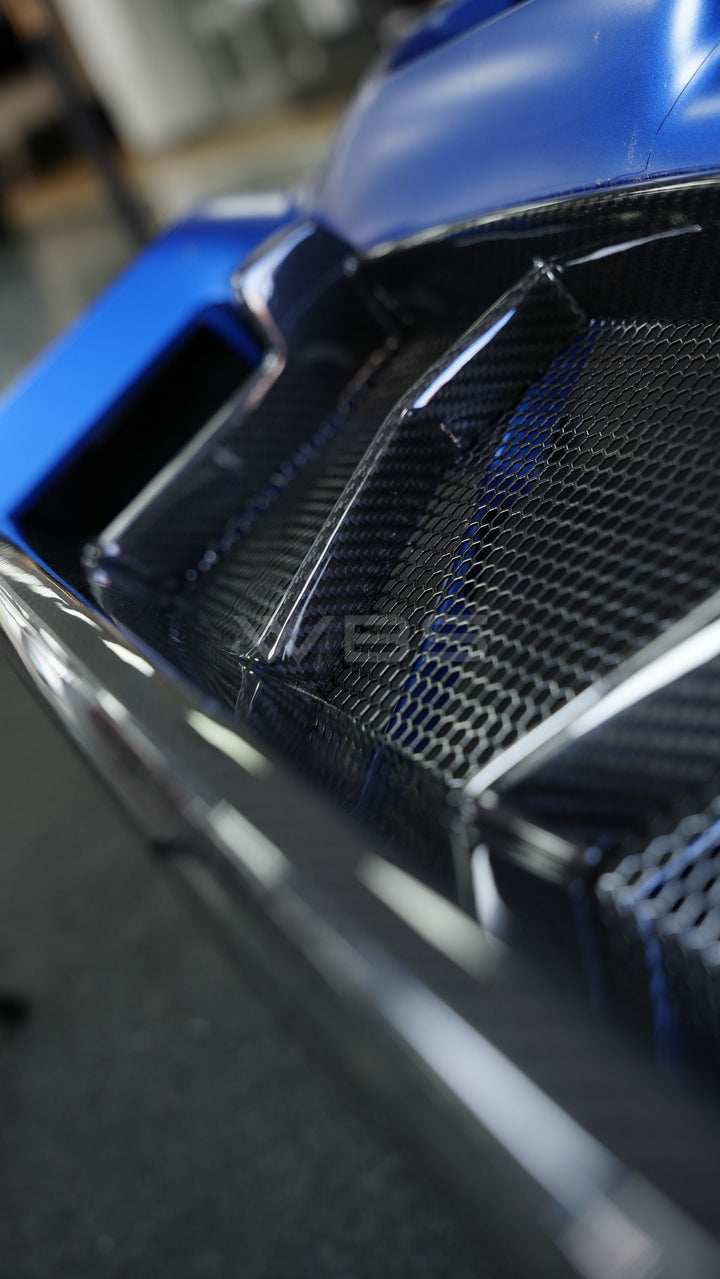 BMW G87 M2 OEM-STYLE FRONT CENTER BUMPER TRIM GENUINE PURE CARBON FIBER