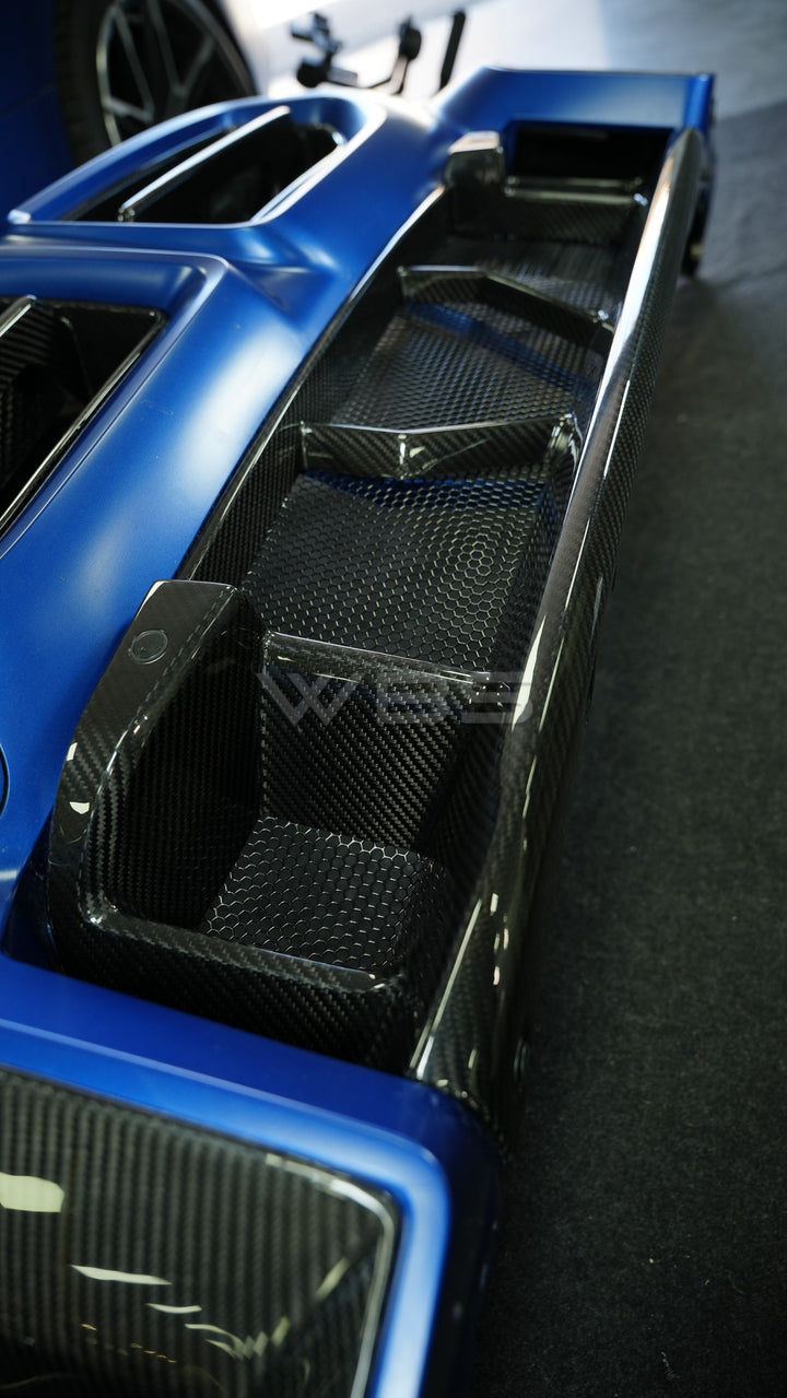BMW G87 M2 OEM-STYLE FRONT CENTER BUMPER TRIM GENUINE PURE CARBON FIBER