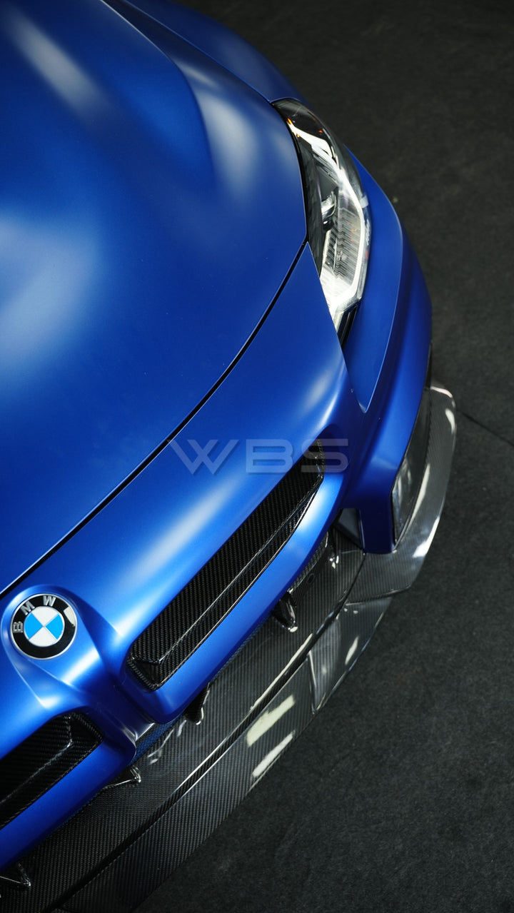 BMW G87 M2 V1 STYLE FRONT LIP GENUINE DRY CARBON FIBER