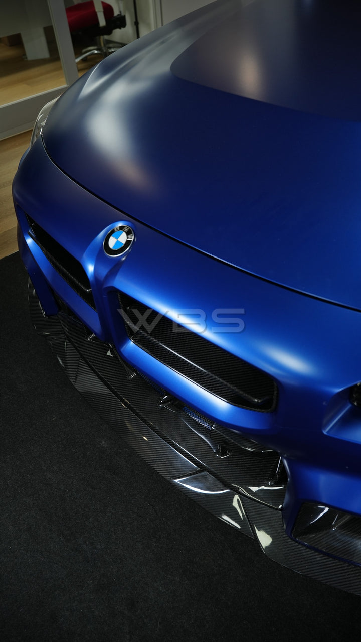 BMW G87 M2 V1 STYLE FRONT LIP GENUINE DRY CARBON FIBER