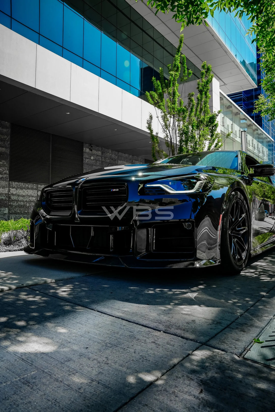 BMW G87 M2 V1 STYLE FRONT LIP GENUINE DRY CARBON FIBER