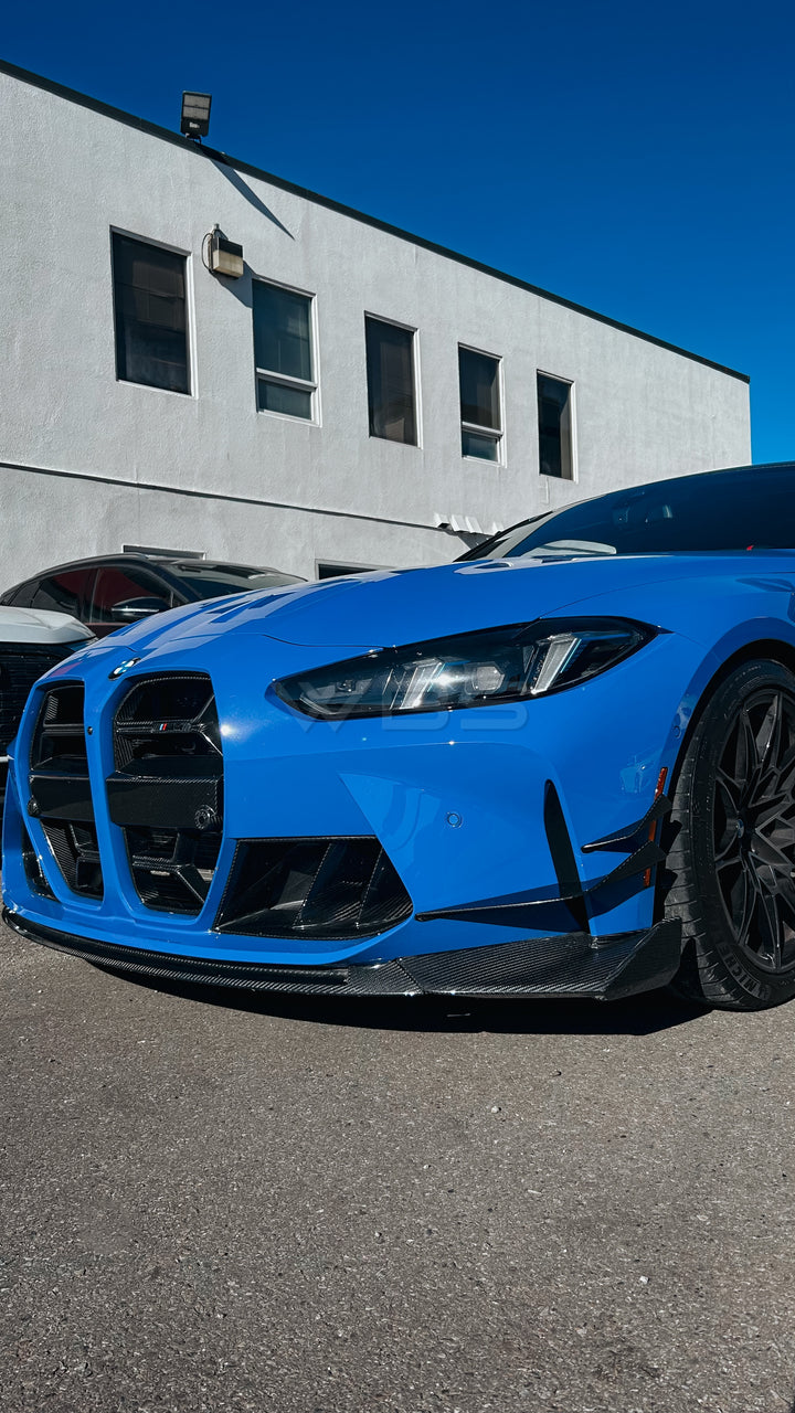BMW G8X M3/M4 V-STYLE CANARDS GENUINE CARBON FIBER