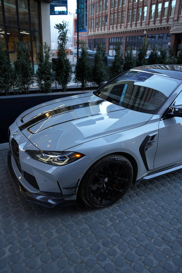 BMW G8X M3/M4 V-STYLE CANARDS GENUINE CARBON FIBER