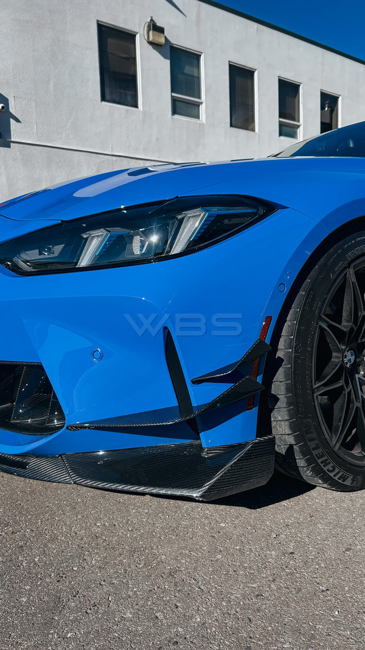 BMW G8X M3/M4 V-STYLE CANARDS GENUINE CARBON FIBER