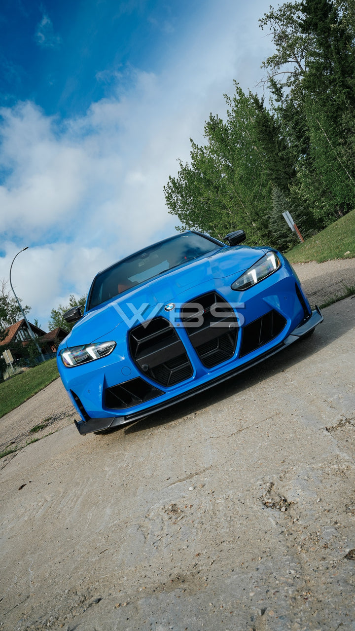 BMW G8X M3 M4 CS-STYLE FRONT LIP GENUINE CARBON FIBER