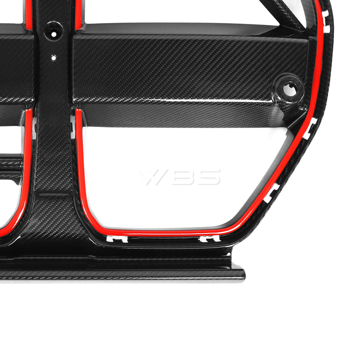 BMW G8X M3 M4 CSL GRILLE/ WITH AERO MESH DESIGN GENUINE DRY CARBON FIBER
