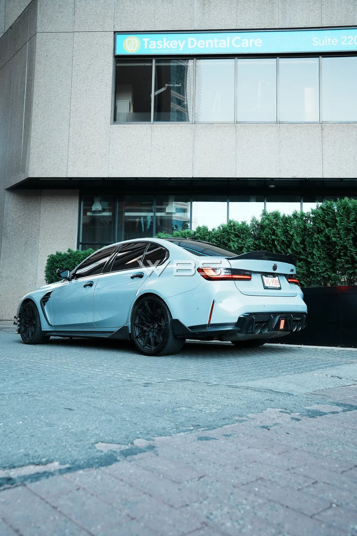 BMW G8X M3 M4 DIFFUSER SIDE SPLITTERS GENUINE CARBON FIBER MP STYLE