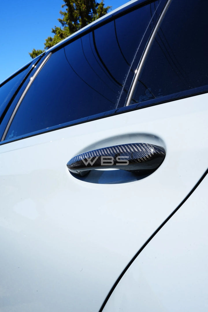 BMW G8X M3/ M4 DOOR HANDLE TRIM SET GENUINE CARBON FIBER