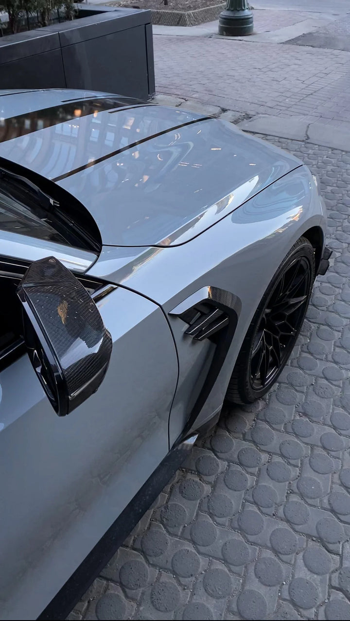 BMW G8X M3 M4 DTM FENDER TRIMS STYLE GENUINE DRY CARBON FIBER