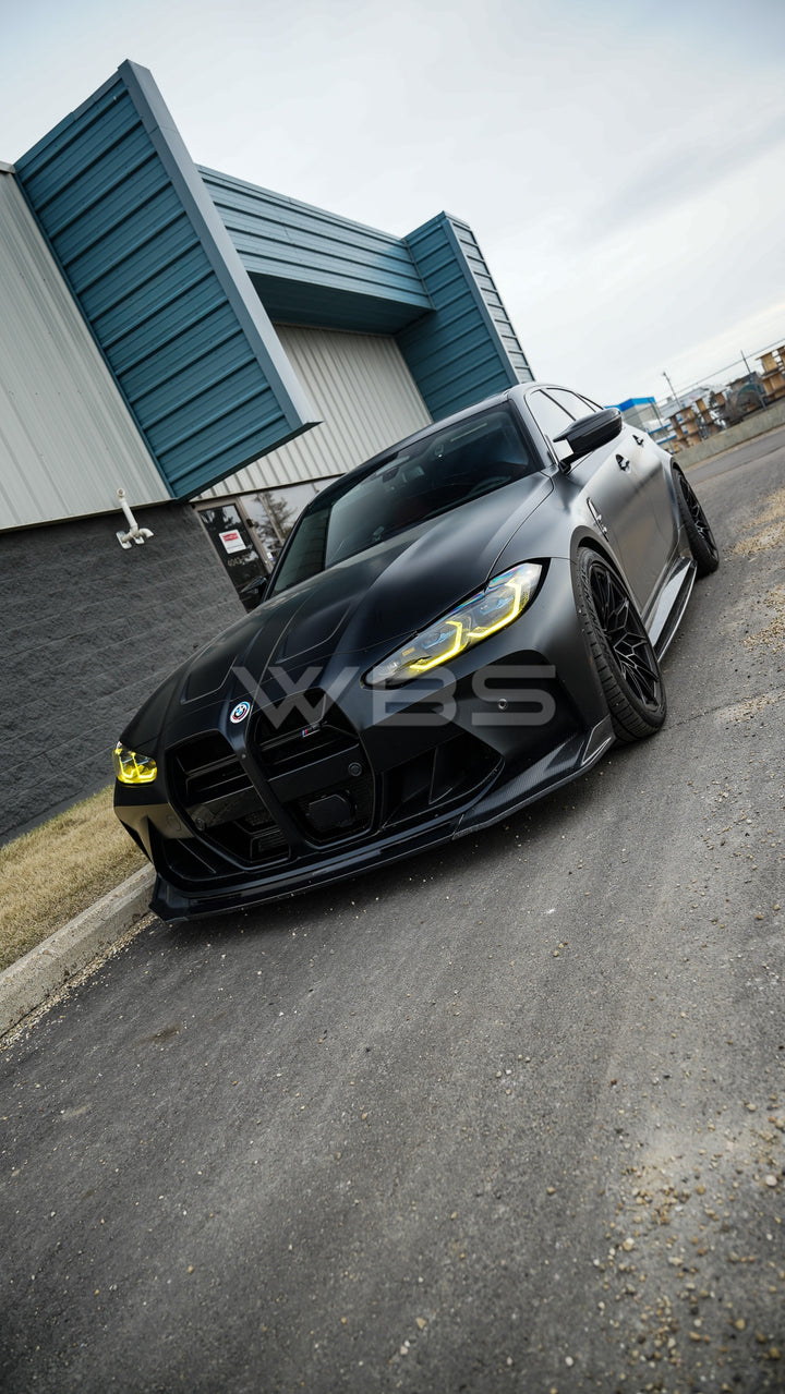 BMW G8X M3 M4 SK1 STYLE SIDE SKIRTS GENUINE DRY CARBON FIBER