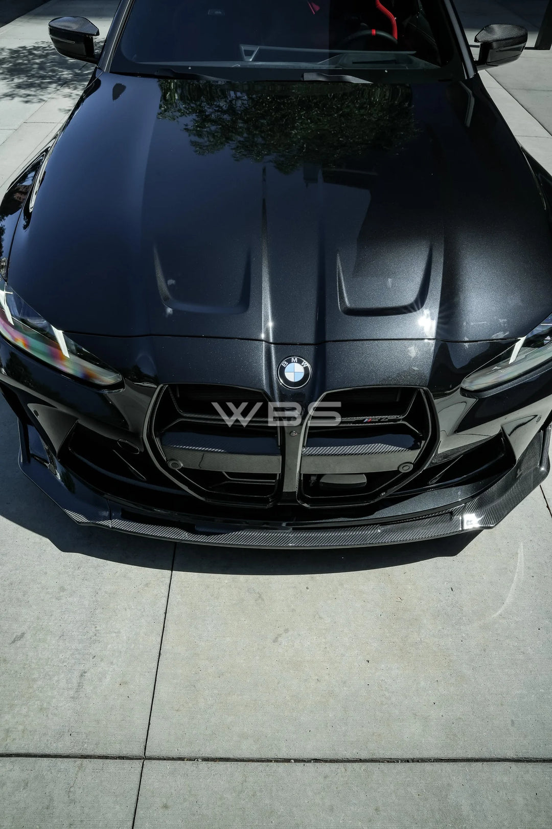 BMW G8X M3 M4 V-STYLE FRONT LIP GENUINE CARBON FIBER