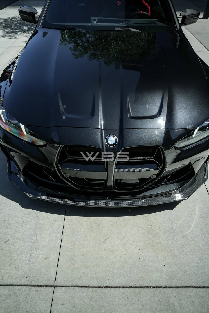 BMW G8X M3 M4 V-STYLE FRONT LIP GENUINE CARBON FIBER