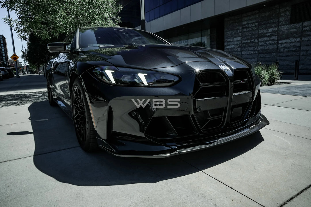 BMW G8X M3 M4 V-STYLE FRONT LIP GENUINE CARBON FIBER