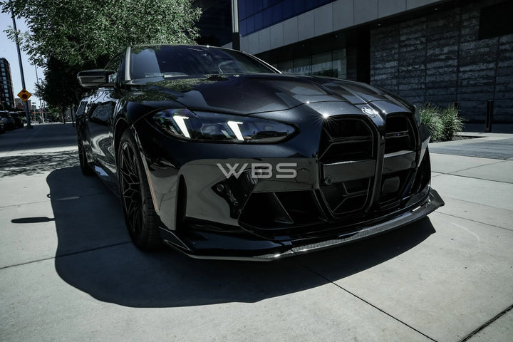BMW G8X M3 M4 V-STYLE FRONT LIP GENUINE CARBON FIBER