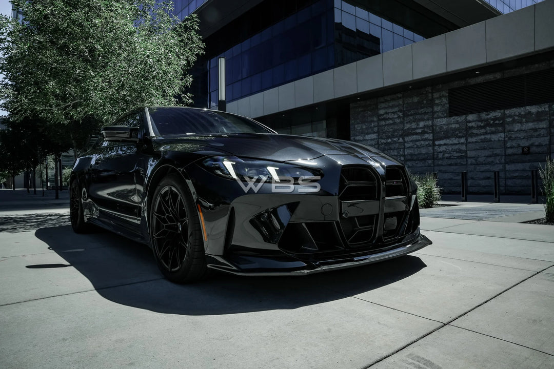 BMW G8X M3 M4 V-STYLE FRONT LIP GENUINE CARBON FIBER