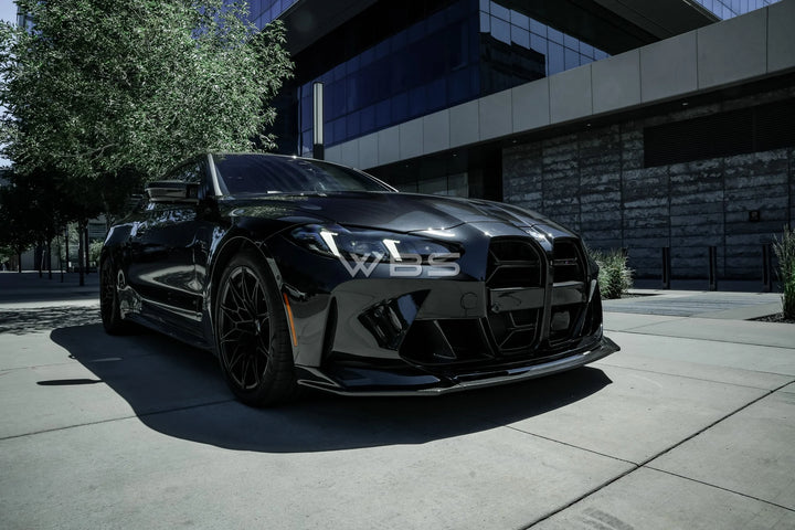 BMW G8X M3 M4 V-STYLE FRONT LIP GENUINE CARBON FIBER