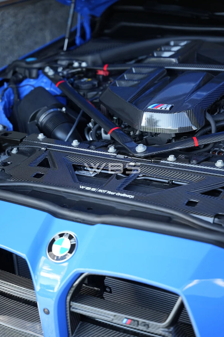 BMW G8X M3 M4 WATER TANK COVER OEM STYLE GENUINE DRY CARBON FIBER